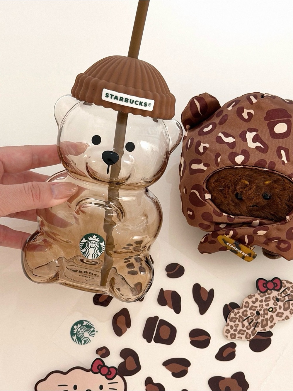 Starbucks Brown bearista Straw Cup